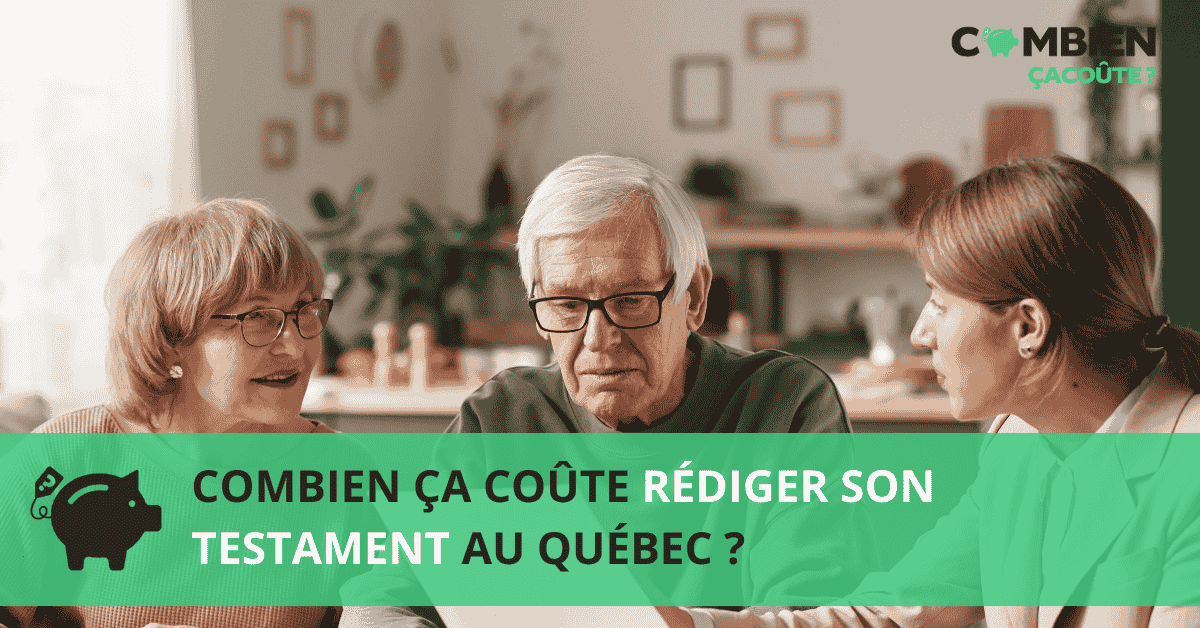prix testament quebec