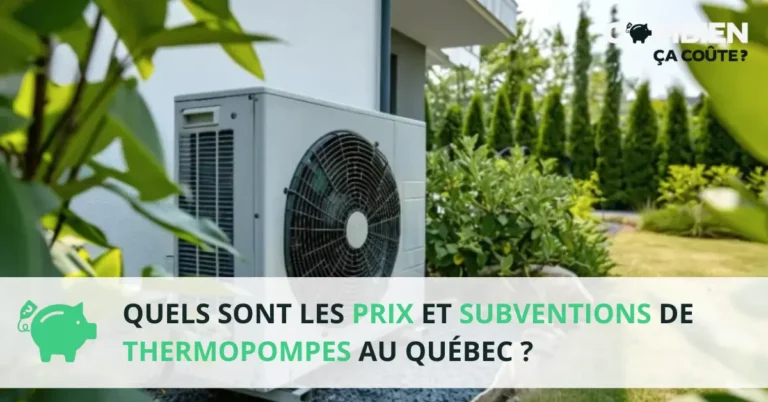 prix subventions thermopompes quebec